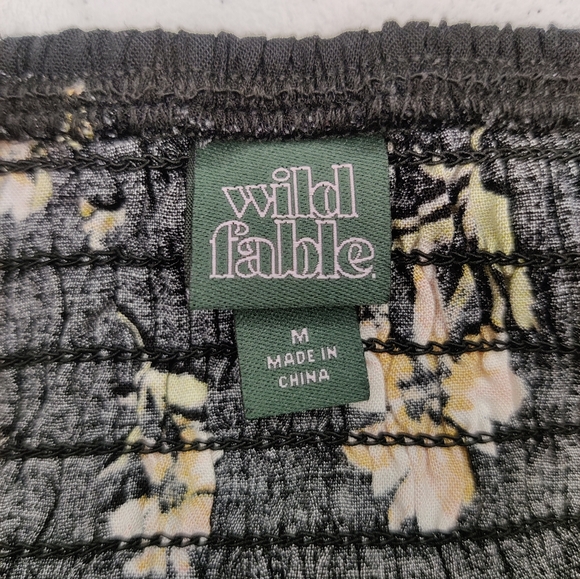 Wild Fable black floral dress size M - Picture 4 of 4